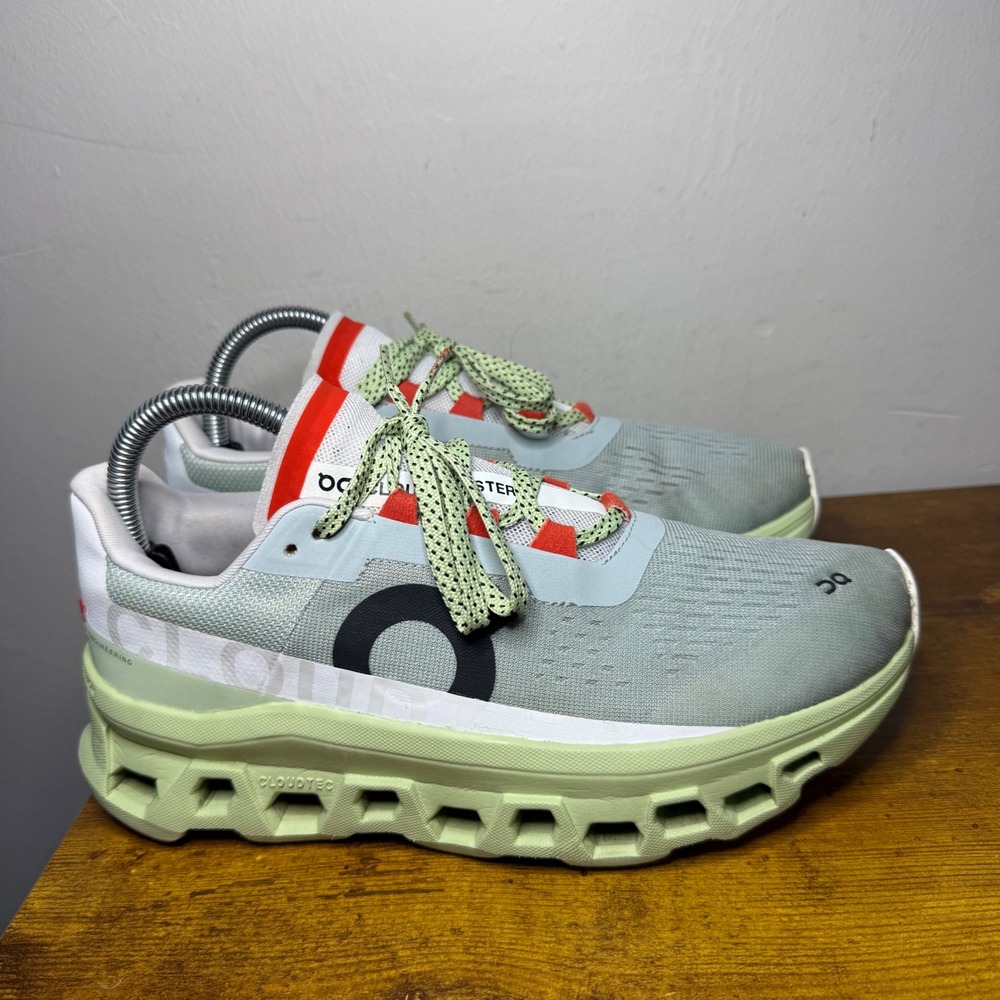 On Cloud Cloudmonster Running Shoes Womens Size 8.5 Green 61.99022